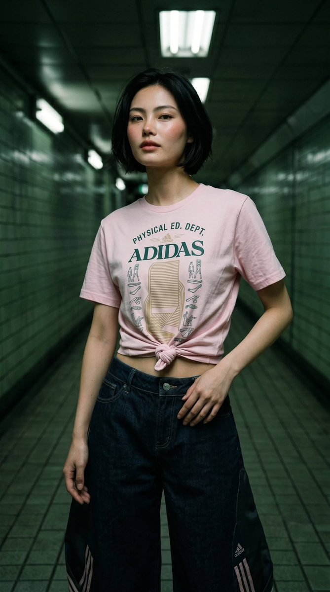 Ultra-realistic editorial fashion photography, cyber-urban s