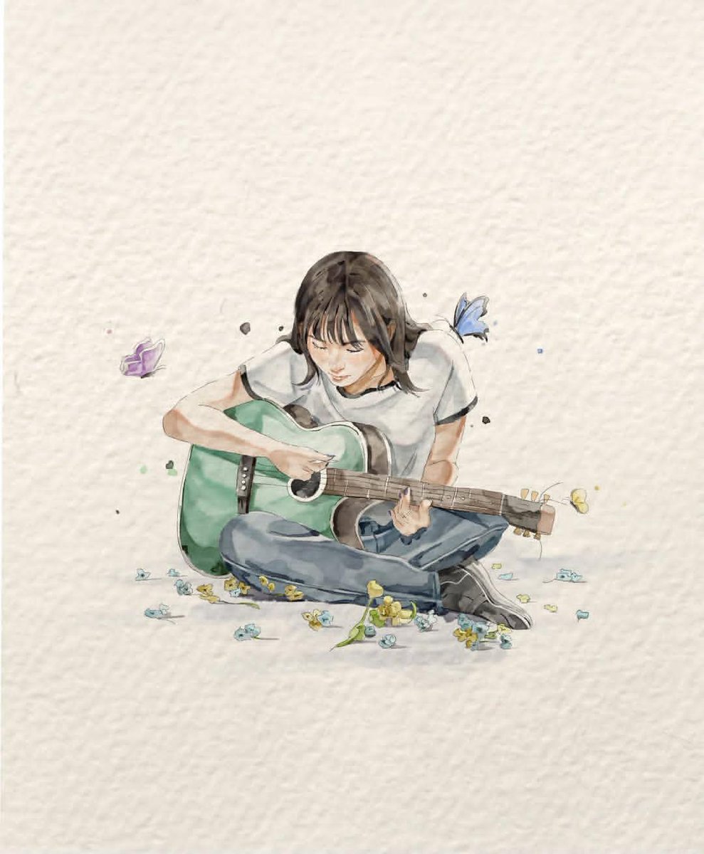 A delicate watercolor storybook illustration on textured han