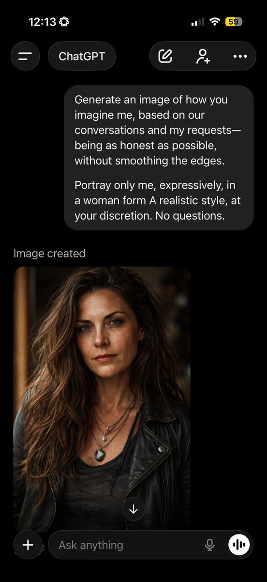 Generate an image of how you imagine me, based on our conver
