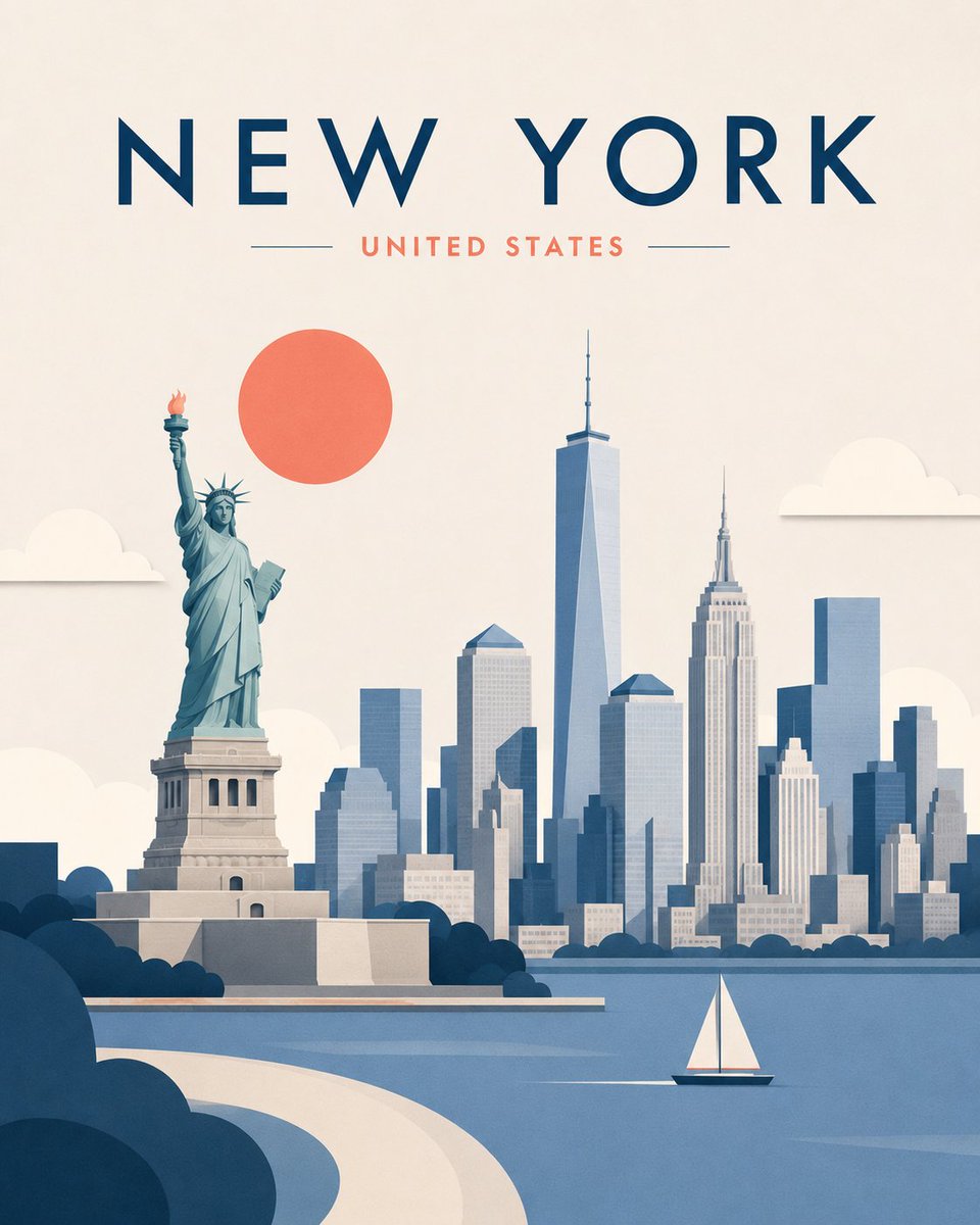 Premium level editorial travel illustration