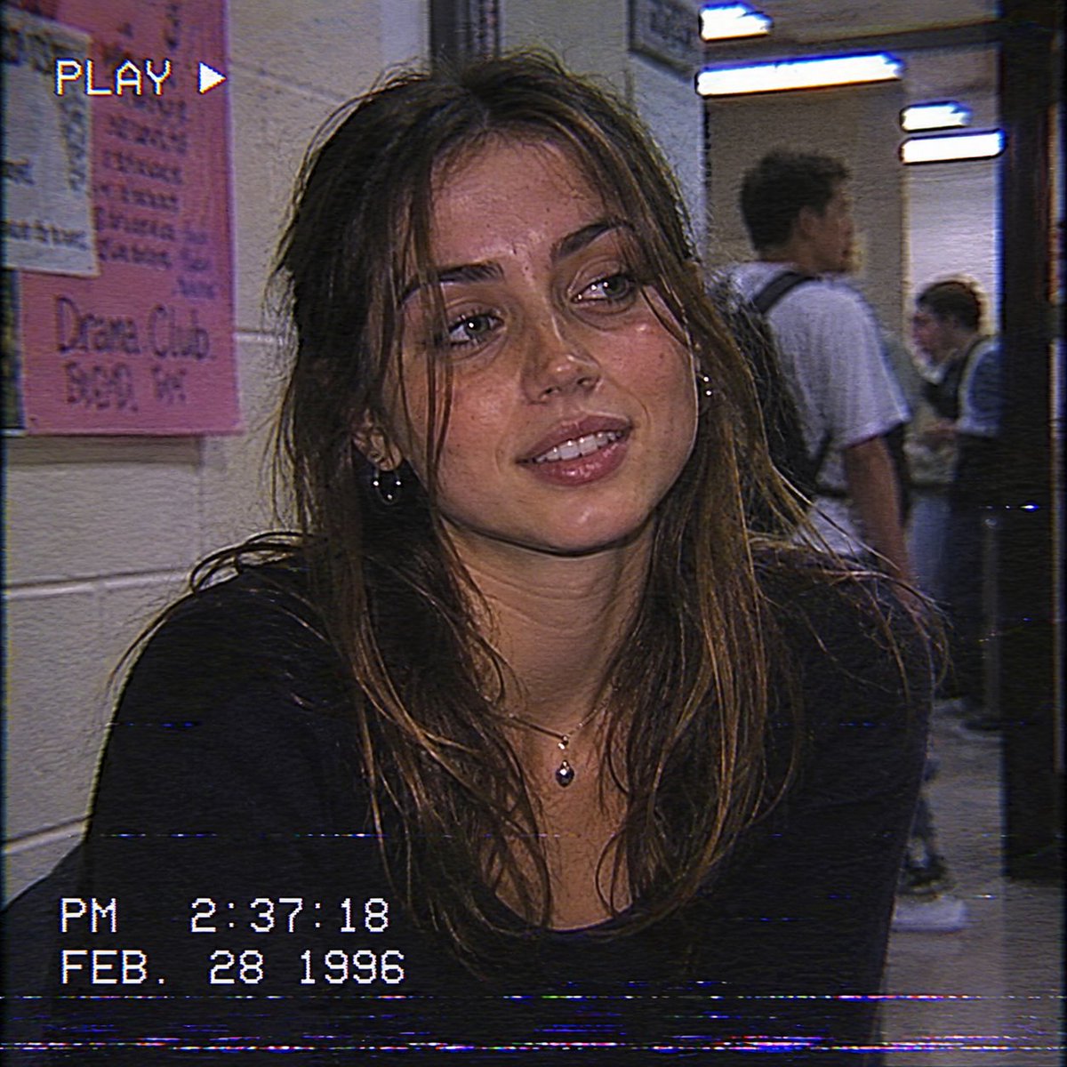 Image of [person] from a VHS camcorder recorded in a high sc