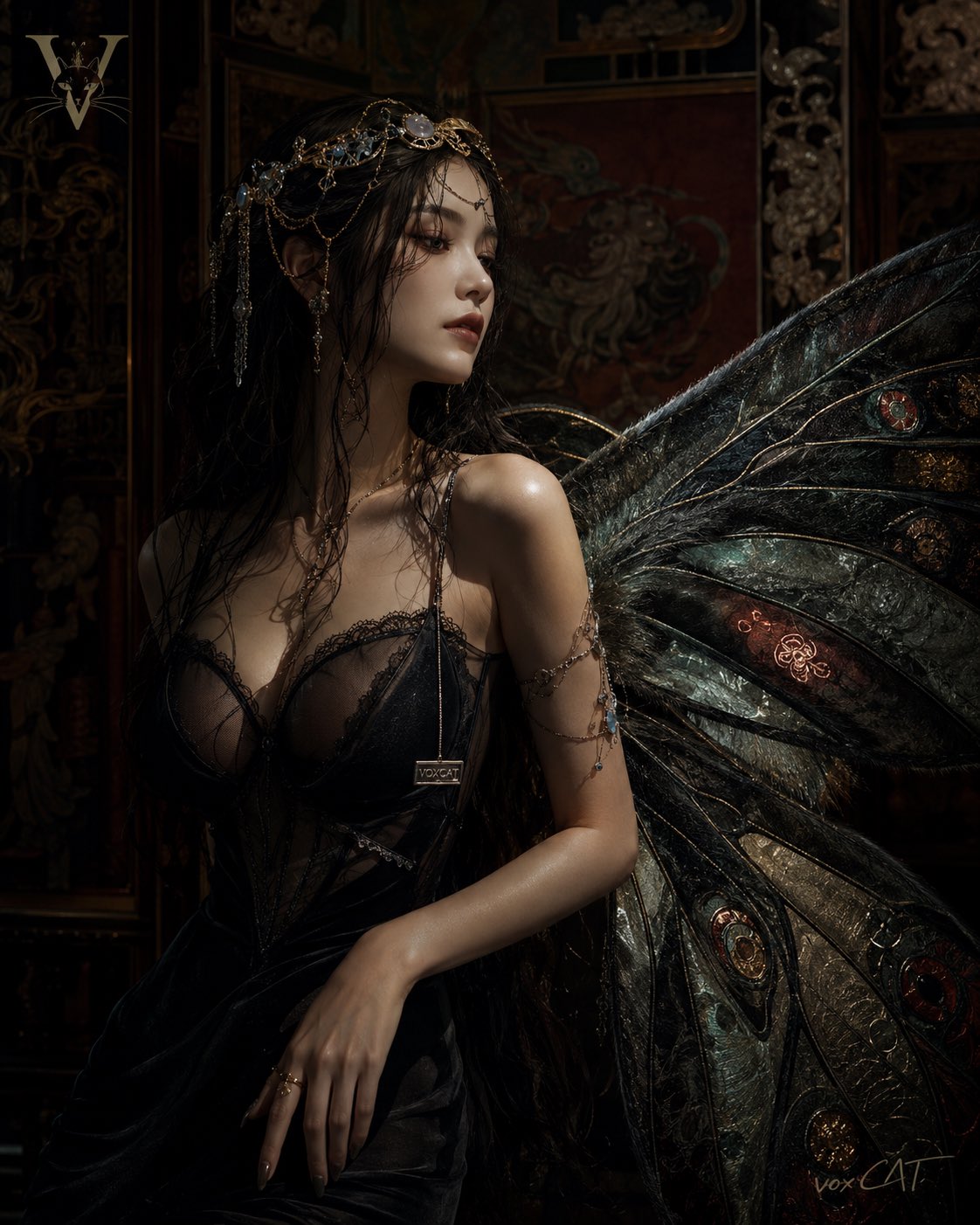 Subject: 一名明确为成年人的 {角色},保持完整人类形态与自然成熟比例,气质冷艳、疏离、安静、略带危险感。人物采