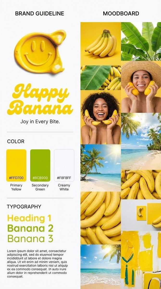 6. Create a brand guide line from the same single image.