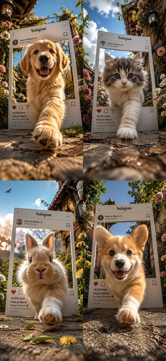 Create a cute, photorealistic pet wallpaper in an iPhone-siz