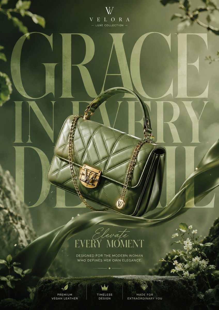 Generate a breathtaking luxury product advertisement of hand