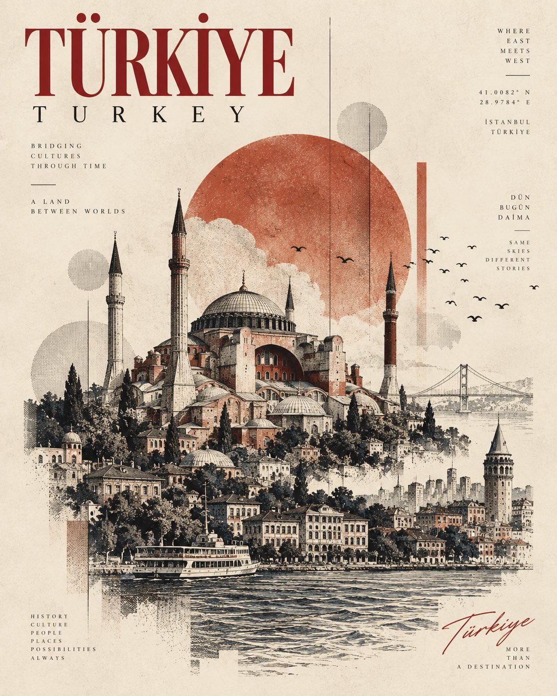A sophisticated minimalist architectural art poster featurin