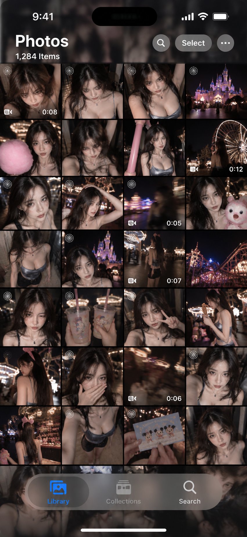 Generate an iPhone 18 Pro Max native Photos screenshot aroun