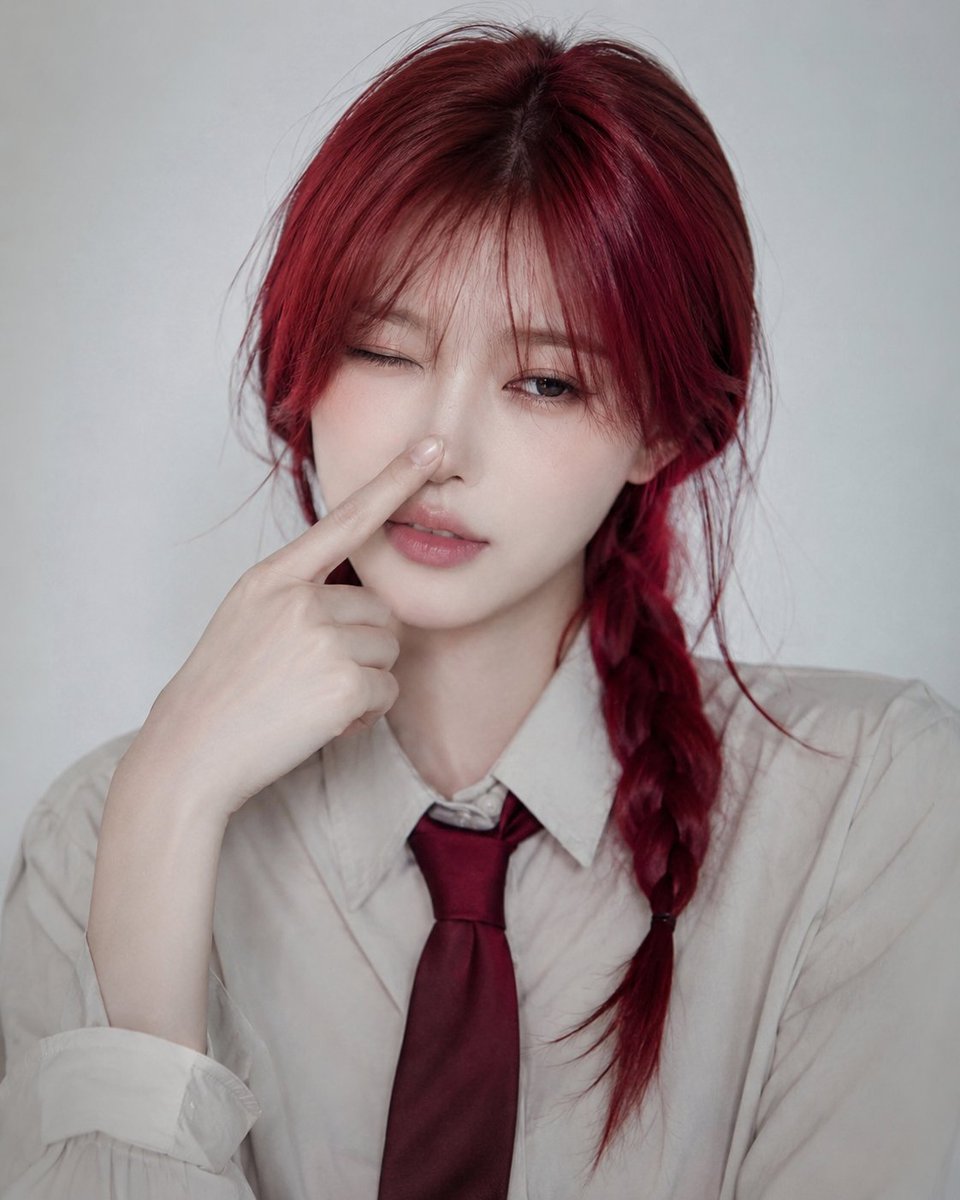 Ultra-realistic portrait of a beautiful young woman with lon