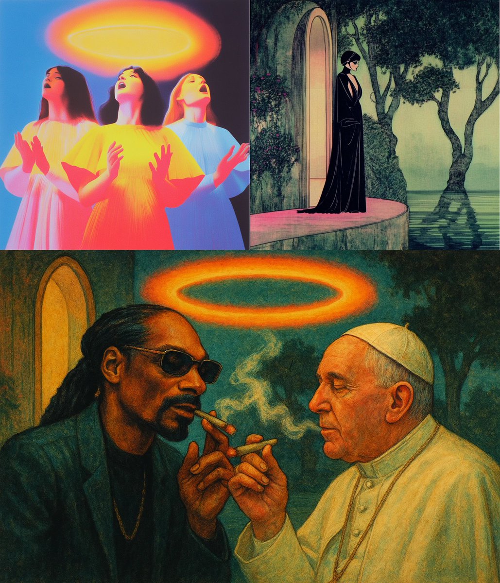 Blend the styles of these images together and then apply tha