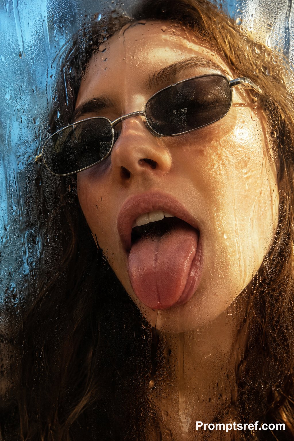 Create a 2:3 vertical extreme close-up portrait of a clearly