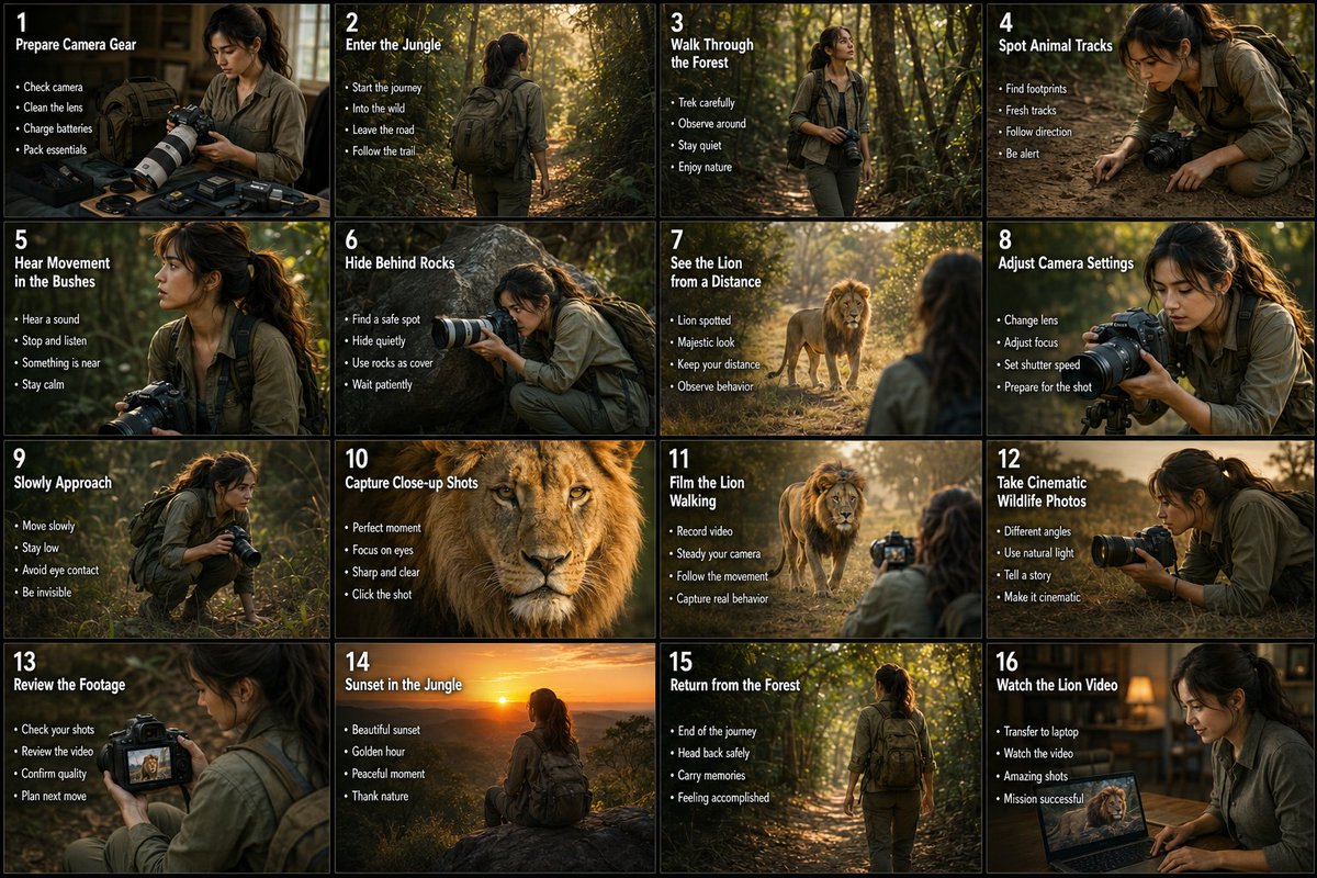 Storyboard of this video created with GPT image 2 