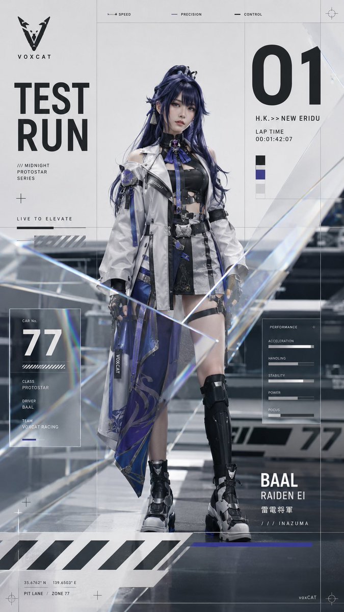 01|中央全身测试车手海报