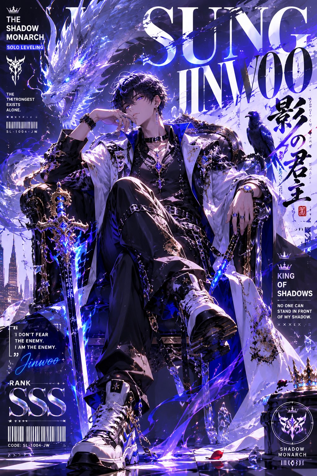 [CHARACTER NAME] Create a high-end anime fashion poster-styl