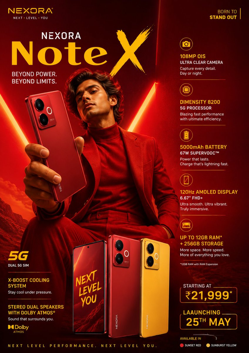 Generate a breathtaking ad of mobile phone the character sho