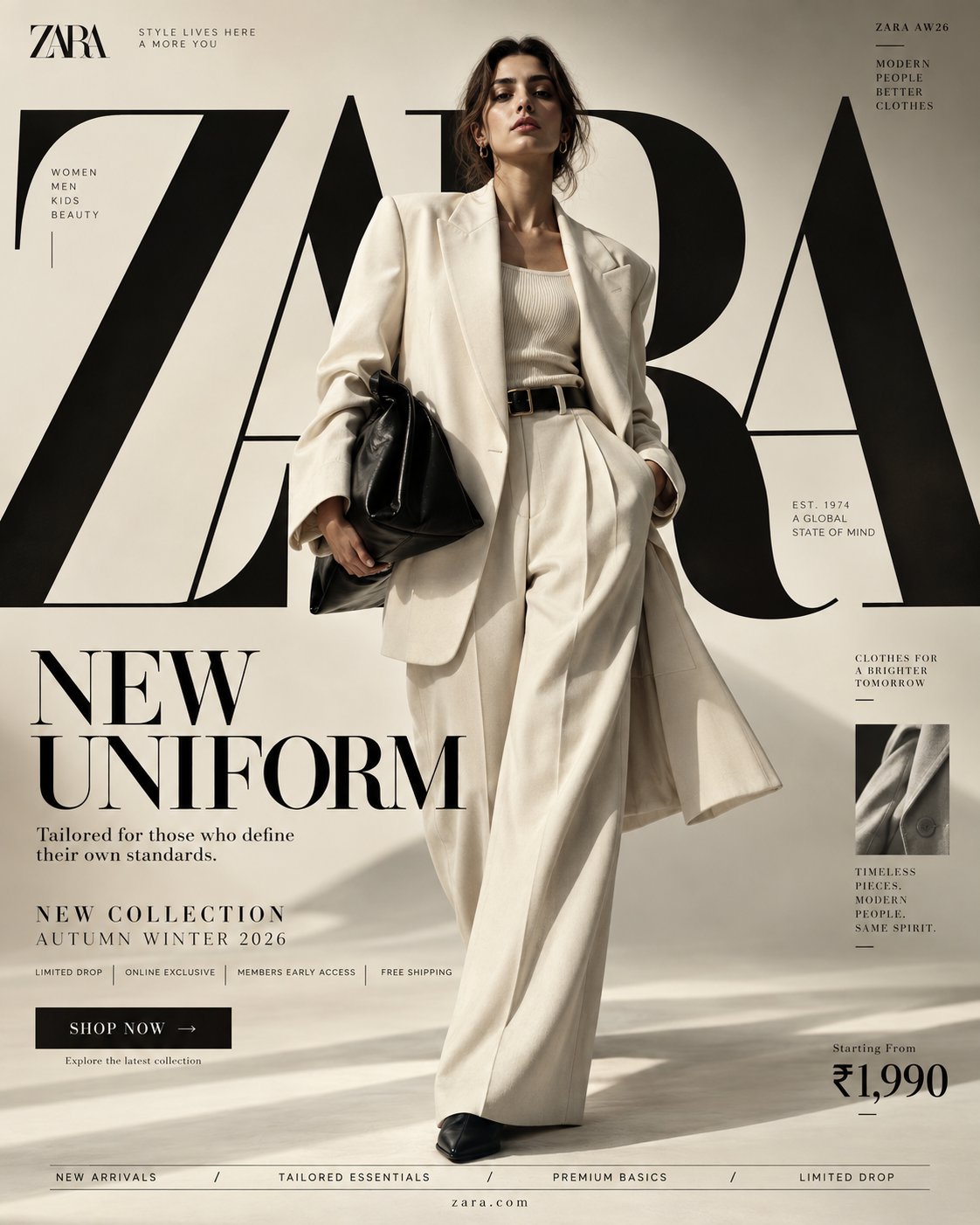 PROMPT — H&M “NEW UNIFORM” FORMAT Ultra-Premium H&M Fashion