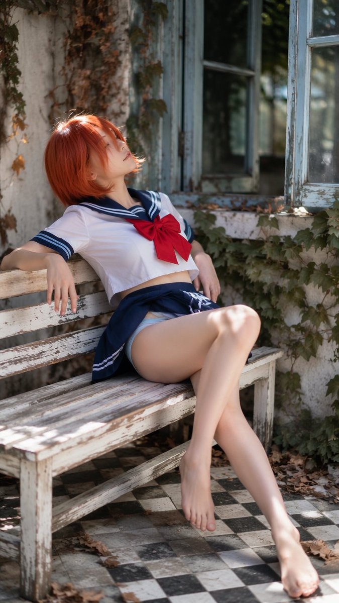 Create realistic vertical cosplay fashion editorial portrait