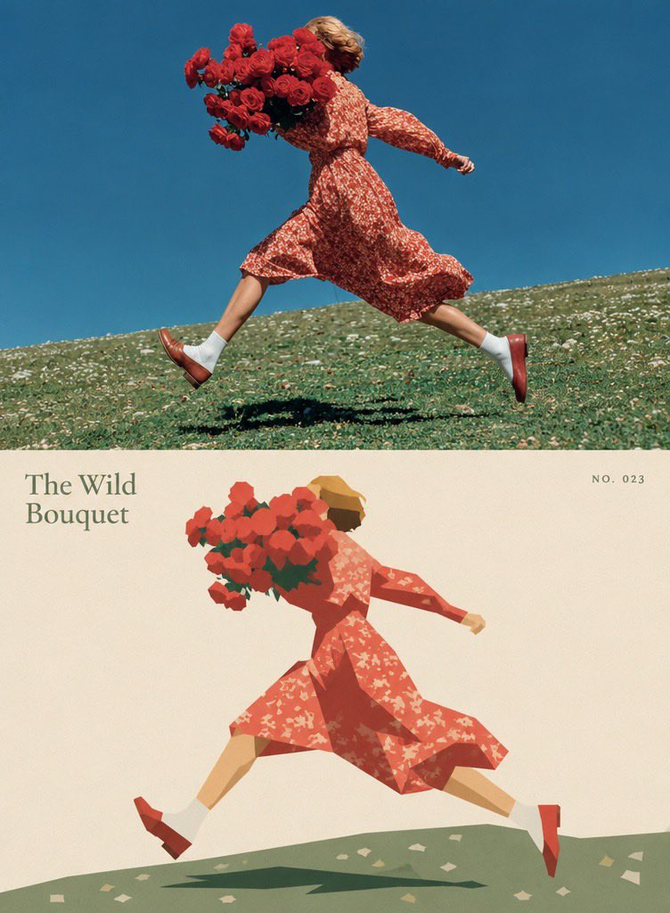 Using the uploaded photo, create a vertical 3:4 “before-and-
