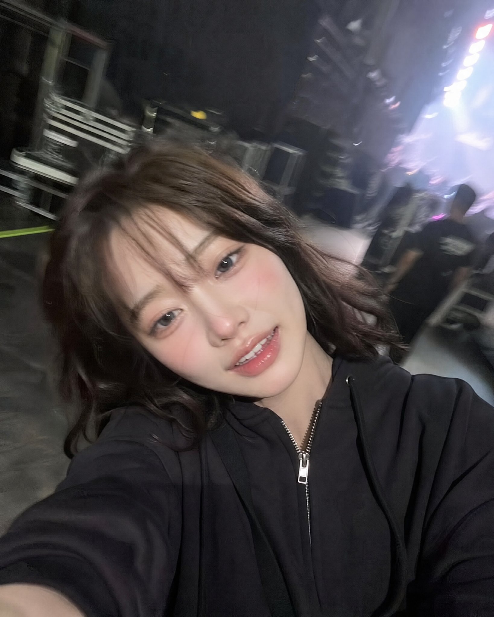 Ultra-realistic accidental iPhone front-camera selfie of the