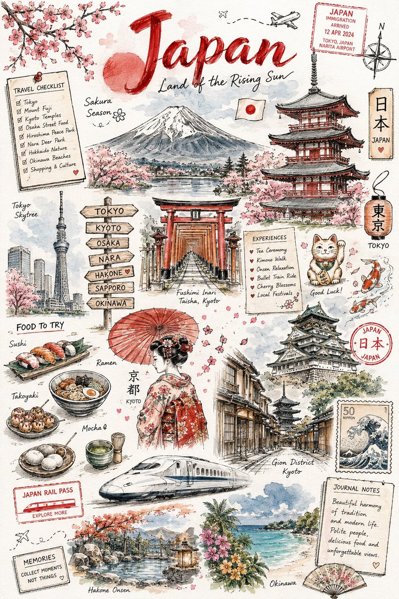 Vintage travel journal 