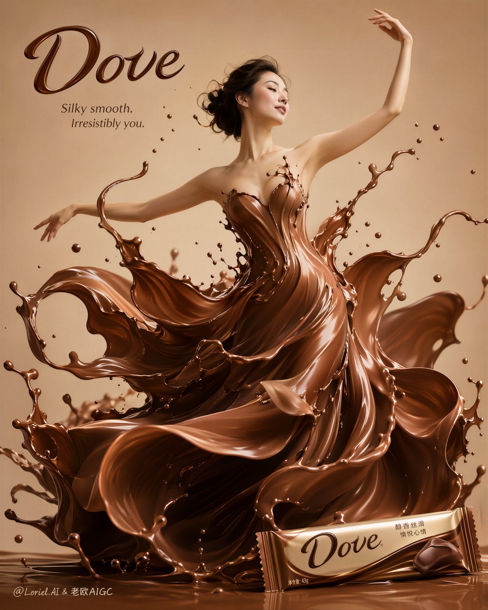 Create an ultra-premium commercial poster for **Dove**, desi