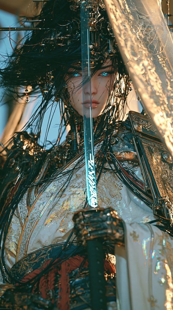 A masterpiece of ultra-detailed oriental cyberpunk fantasy a
