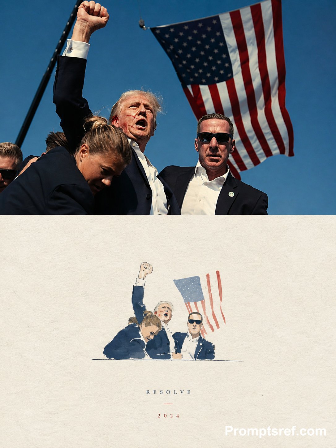 Create one independent high-end editorial poster for each up