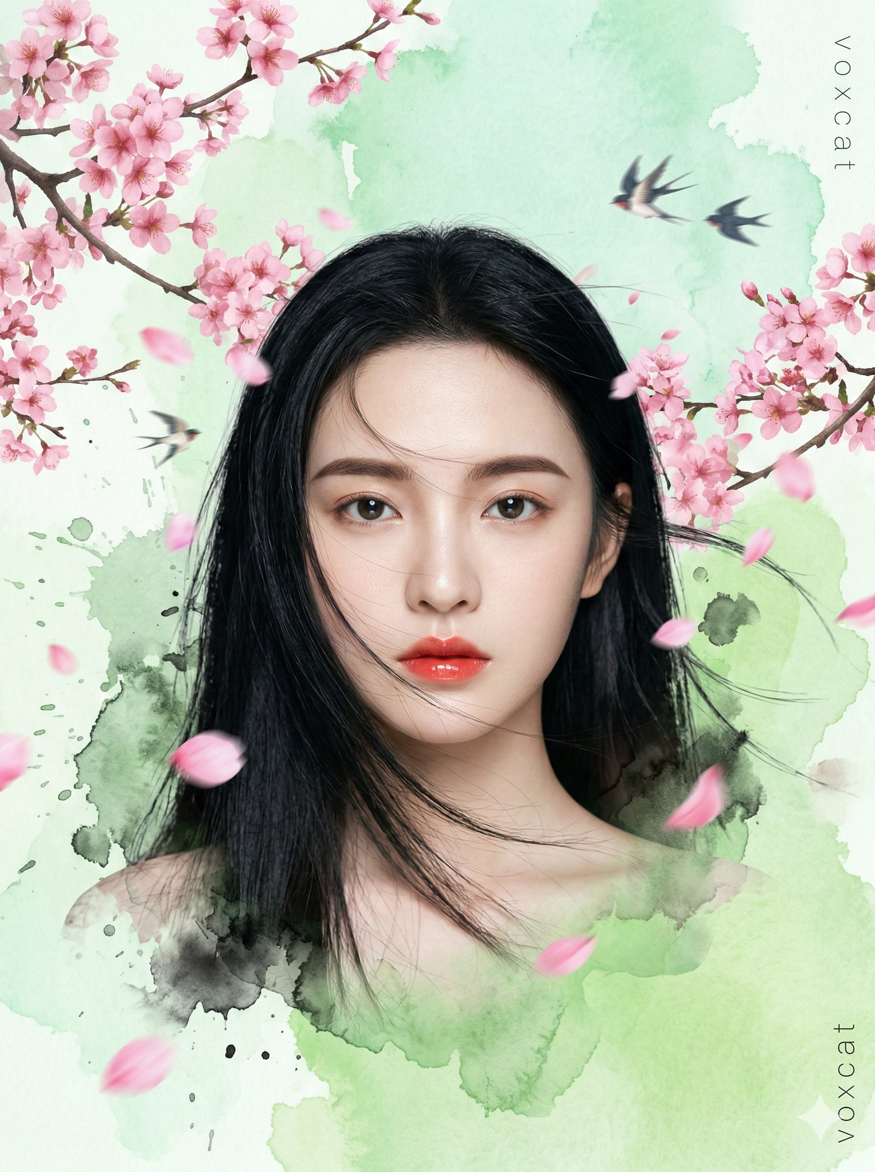 Vertical 3:4, high-end commercial photorealistic portrait. R
