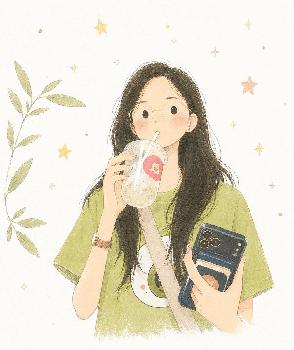 将照片转换为精致的极简手绘儿童插画，具有柔和的童话美感。使用简单的细长形状、细薄的不完美手绘线条、扁平的粉彩色、最少细节