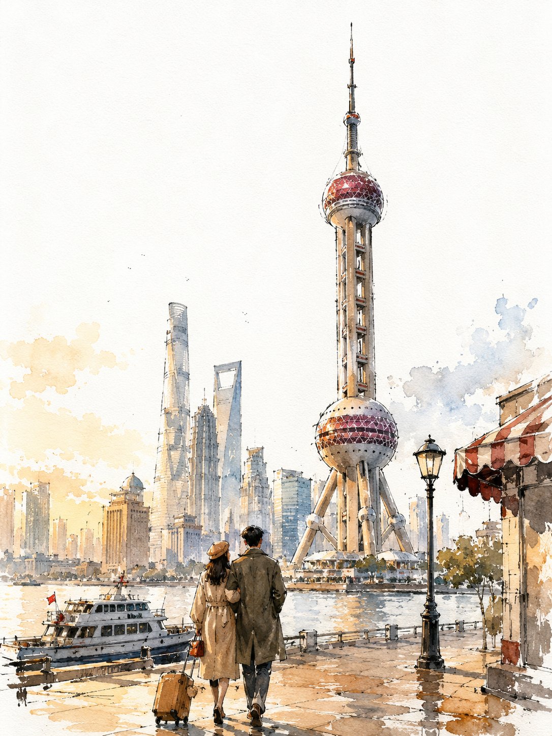 Vintage city travel posters of Shanghai , Seoul, Istanbul an
