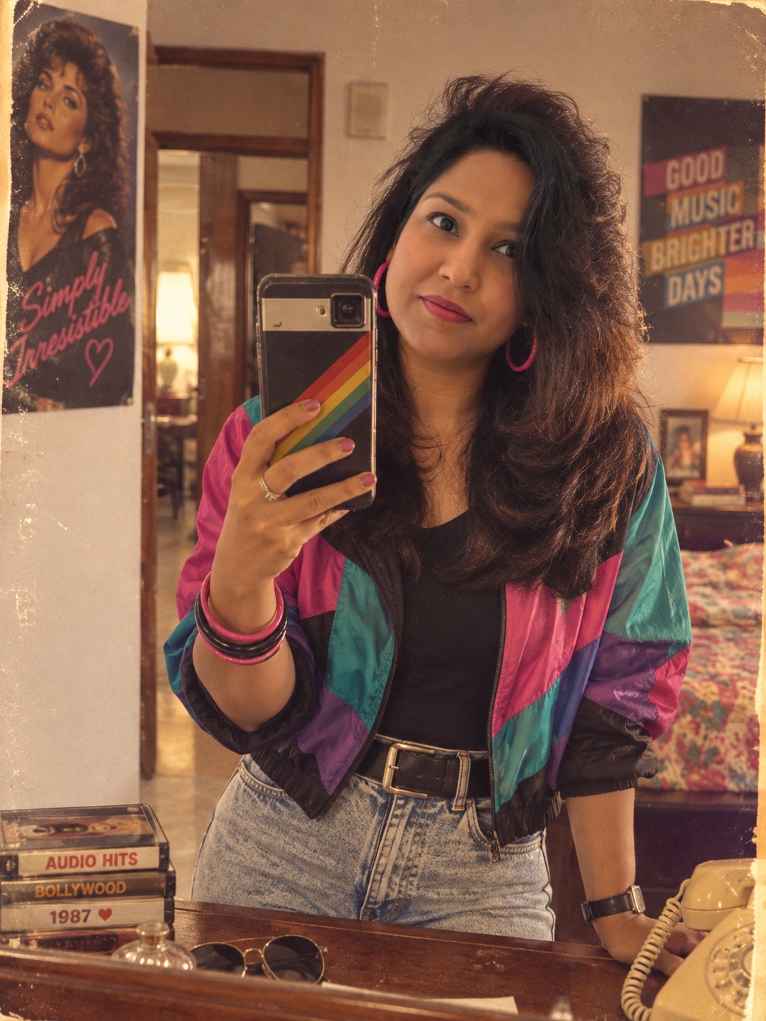 Using my uploaded photo, show me what I would have looked li