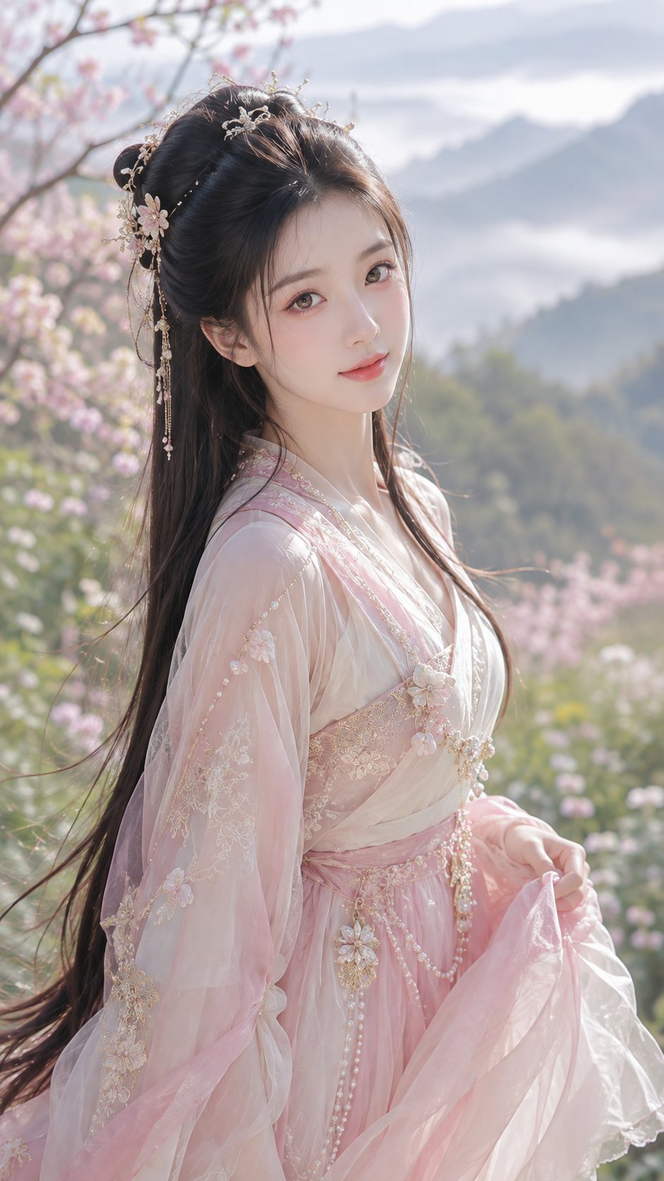 GPT Image 2生成古风图片：踏春。