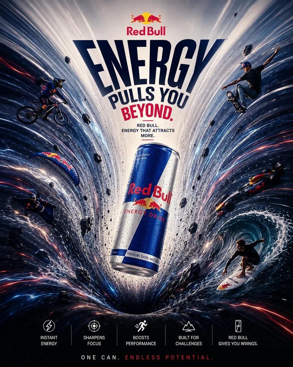 Create a premium 4:5 **PRODUCT HAS GRAVITY advertising poste
