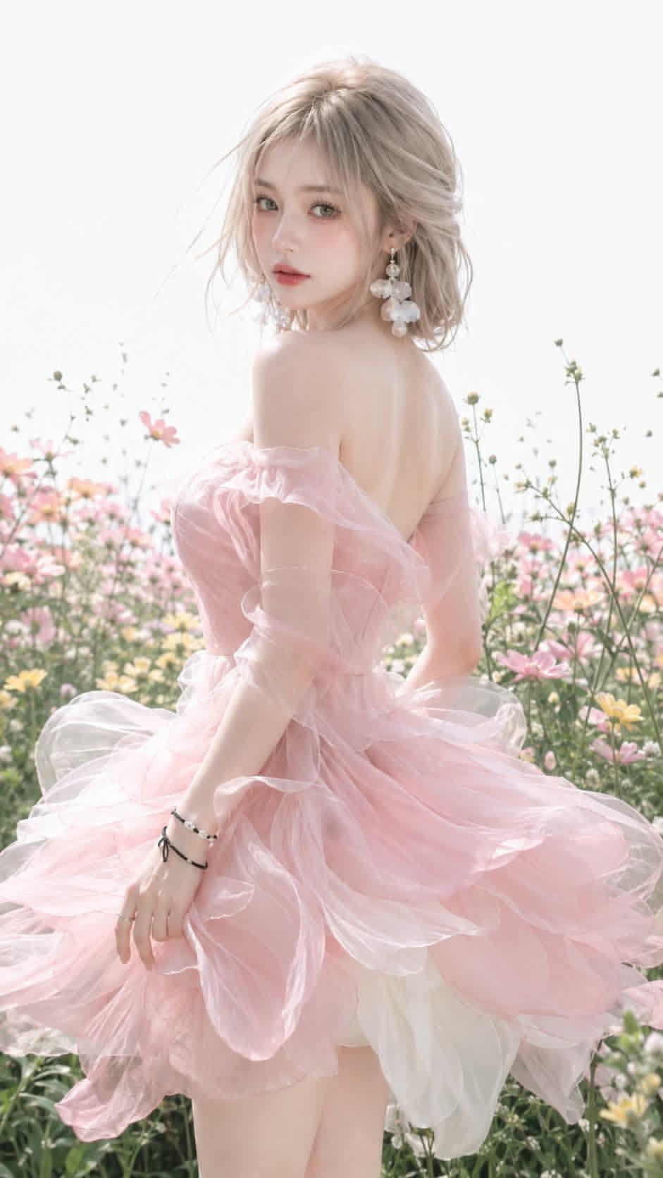Ultra-photorealistic fashion editorial of a clearly adult yo
