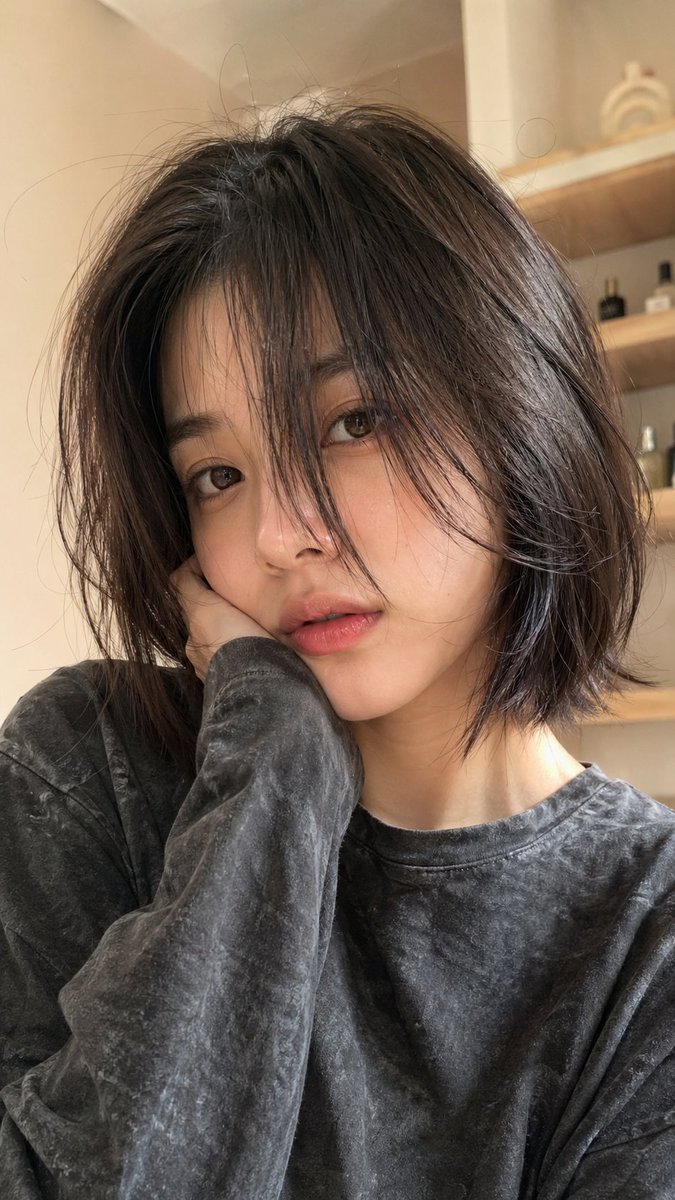 A hyper-realistic close-up portrait of a young woman (use my
