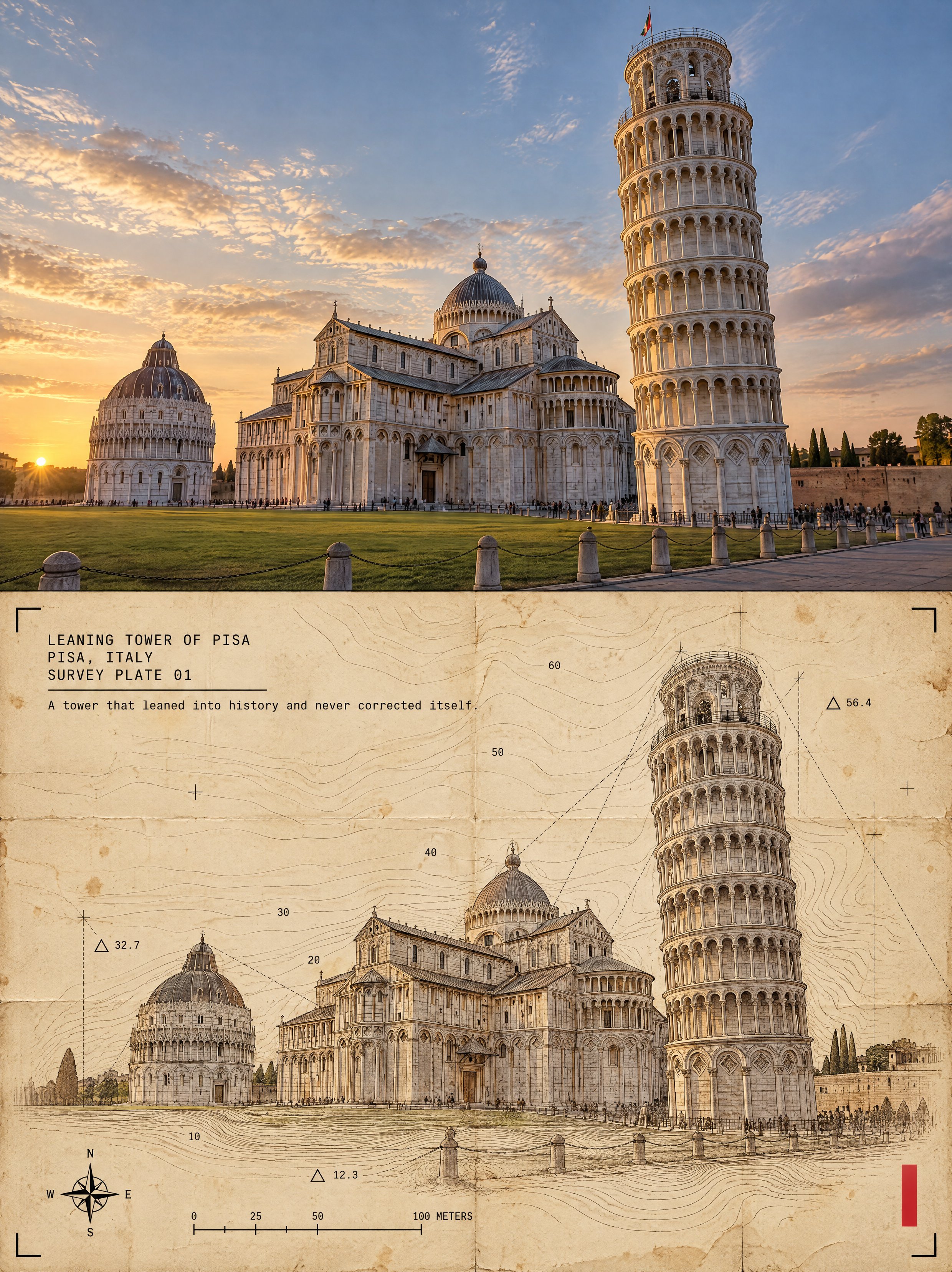 One poster, 3:4 vertical canvas. Split into two roughly equa