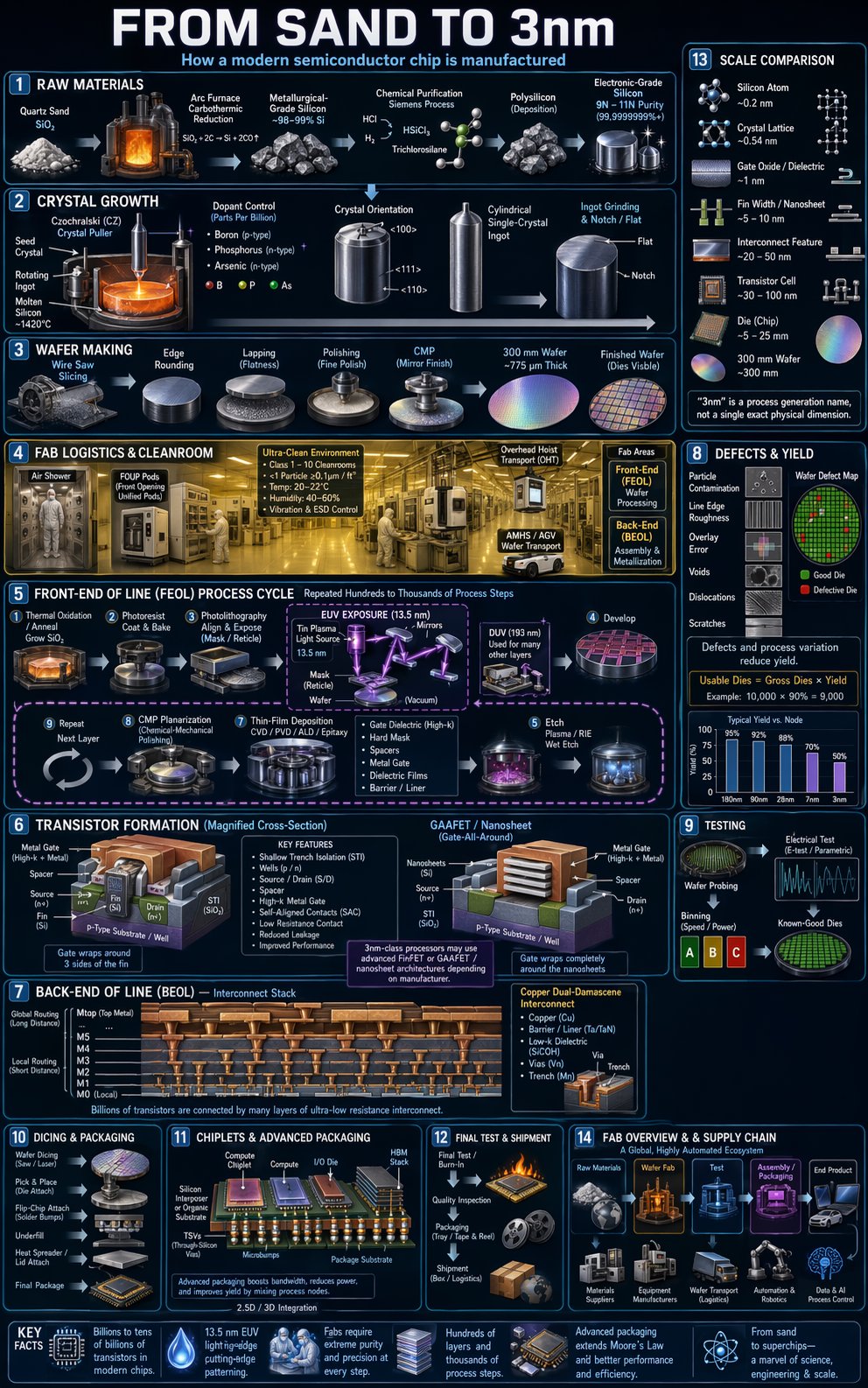 Create the most detailed infographic ever made about how a m