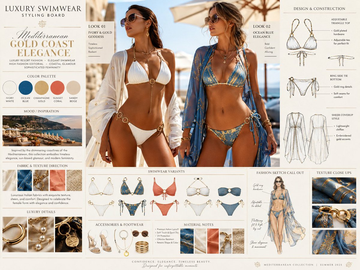 This concept combines lingerie aesthetics, materials, silhou