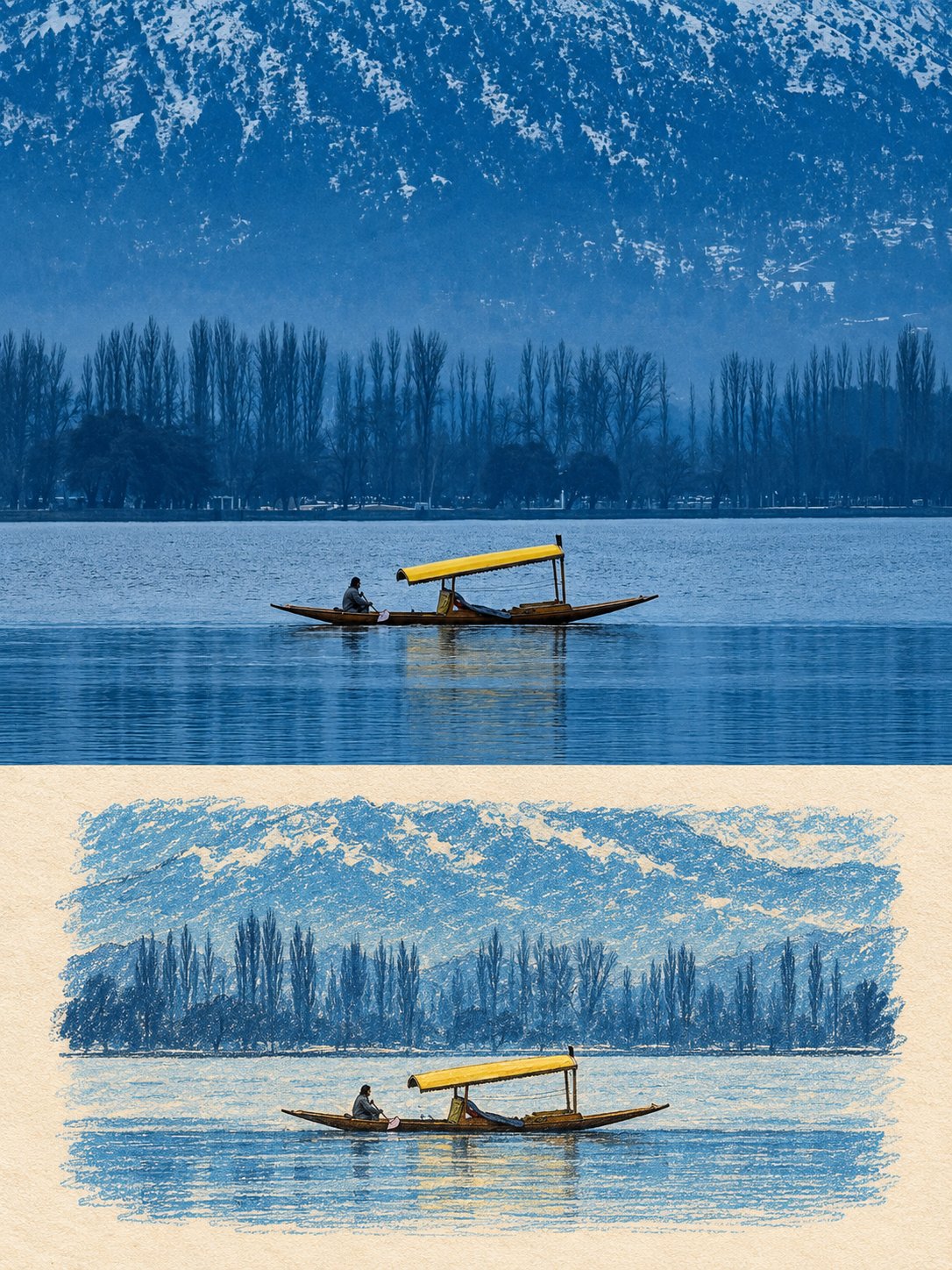 Use the uploaded photo as the only content source. Create a 