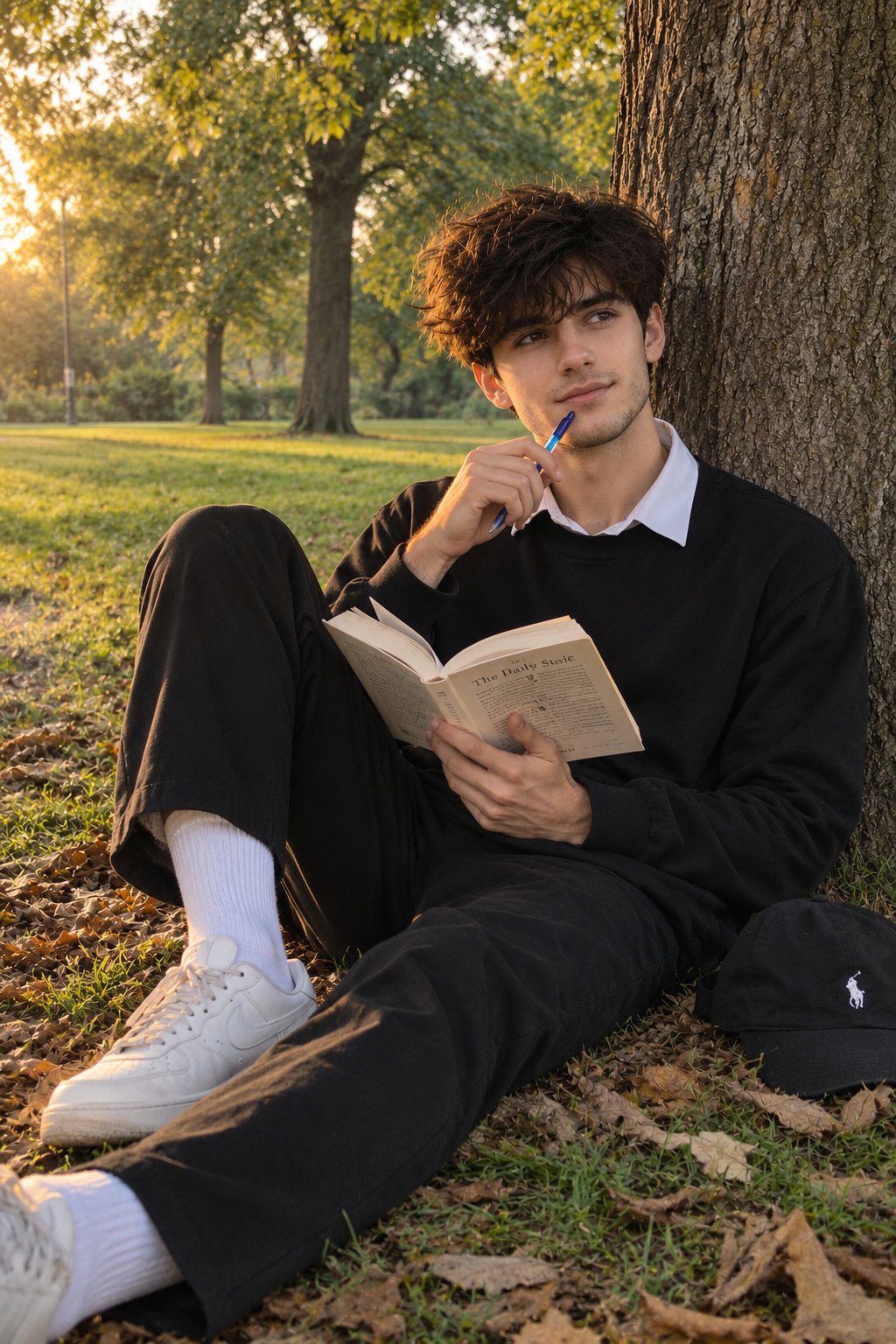 Ultra-realistic smartphone lifestyle portrait of a young man