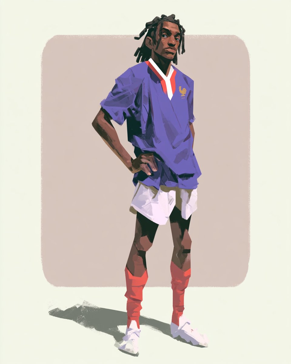 Full body character study, handsome athletic young footballe