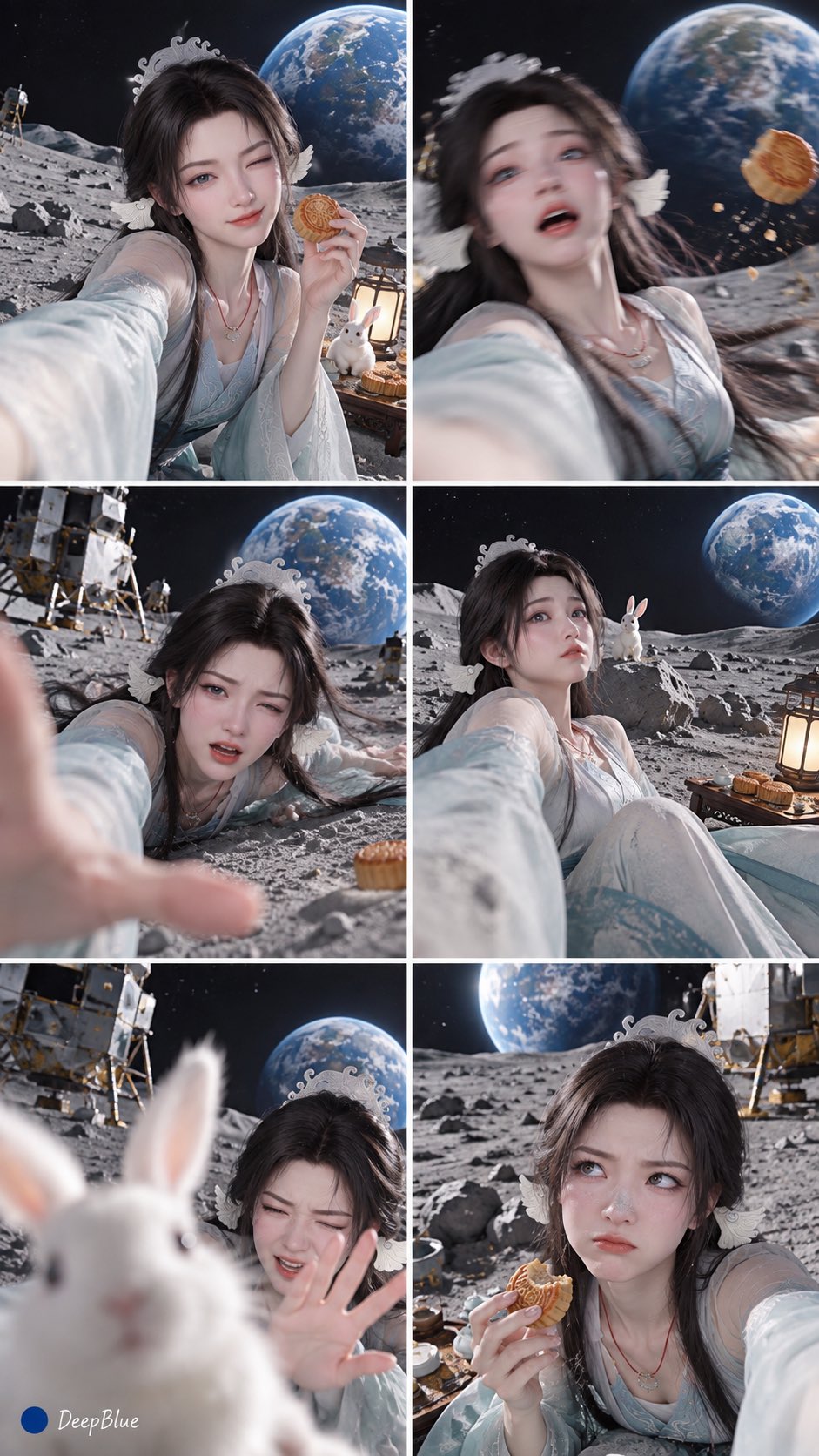 【人物】在【地点】过中秋 × 竖版6宫格失败照片