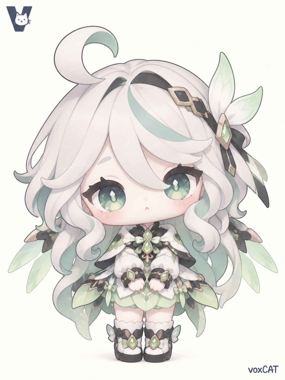 【角色名】,重新设计为超迷你 Pocket Doll Chibi 角色。