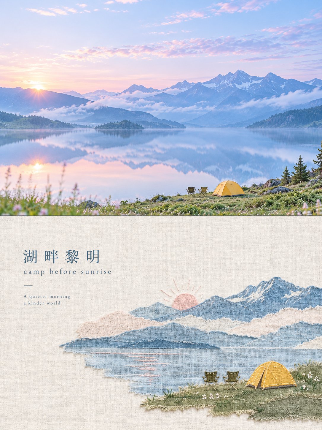 请将我上传的每一张照片分别制作成一张独立的高级设计海报，不多图拼接，每张照片单独输出。整体采用 3:4 竖版构图，上下两