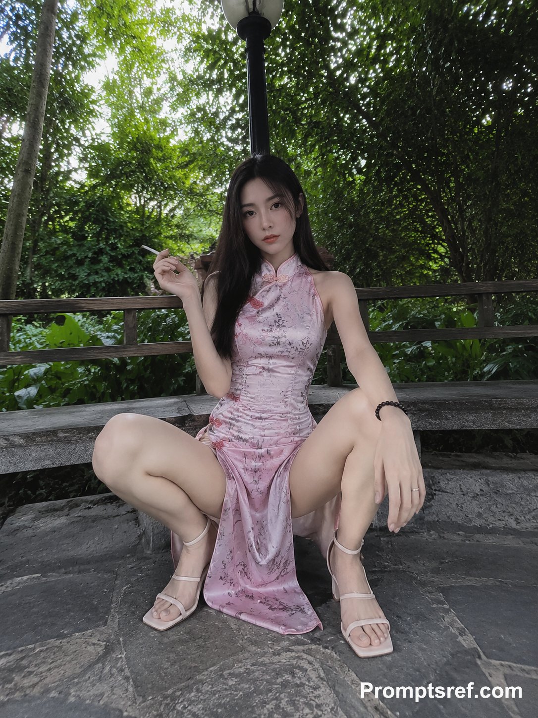 Create a 3:4 vertical, full-body environmental portrait with