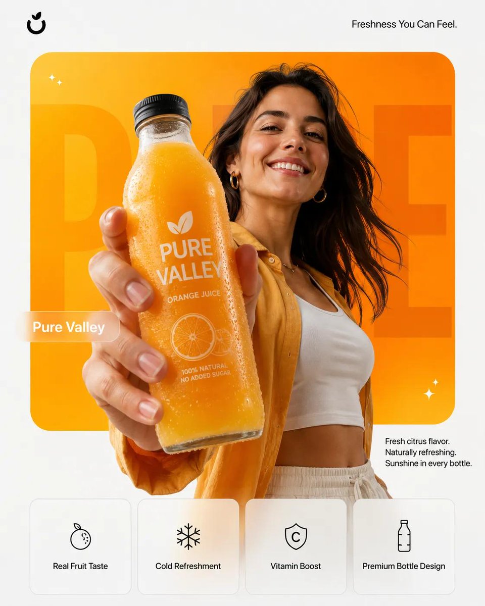 Create a photorealistic premium product campaign poster in a