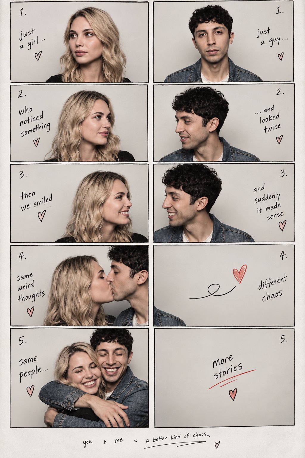 Create an ultra-photorealistic vertical romantic photo-booth